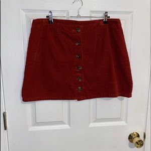 Red skirt